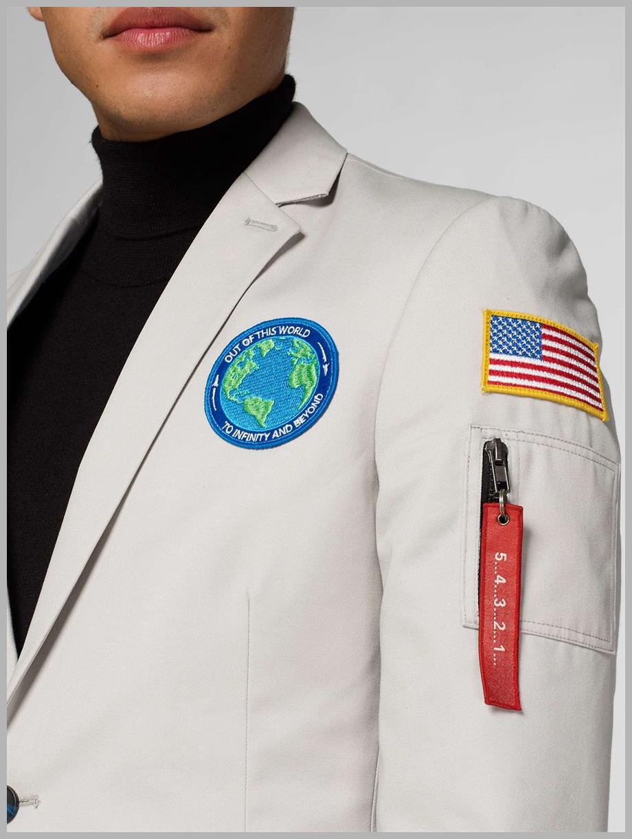 OppoSuits Deluxe Men's Blazers Outer Space - Astronaut - Space Grey