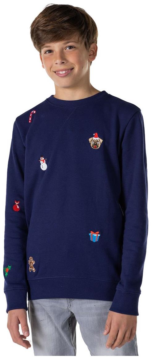 OppoSuits Deluxe Teen Boys' Sweaters TEEN BOYS X-Mas Icons - Navy