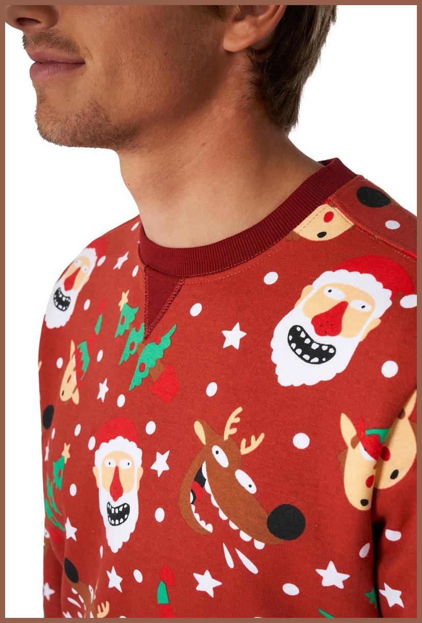 OppoSuits Men's Sweaters Jolly Crew