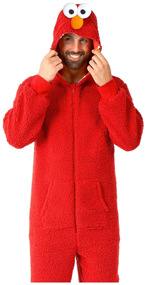 OppoSuits Adults' Onesies Elmo Onesie