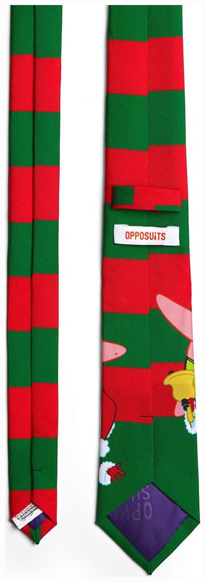 OppoSuits Men's Ties SpongebobT Tie - Christmas