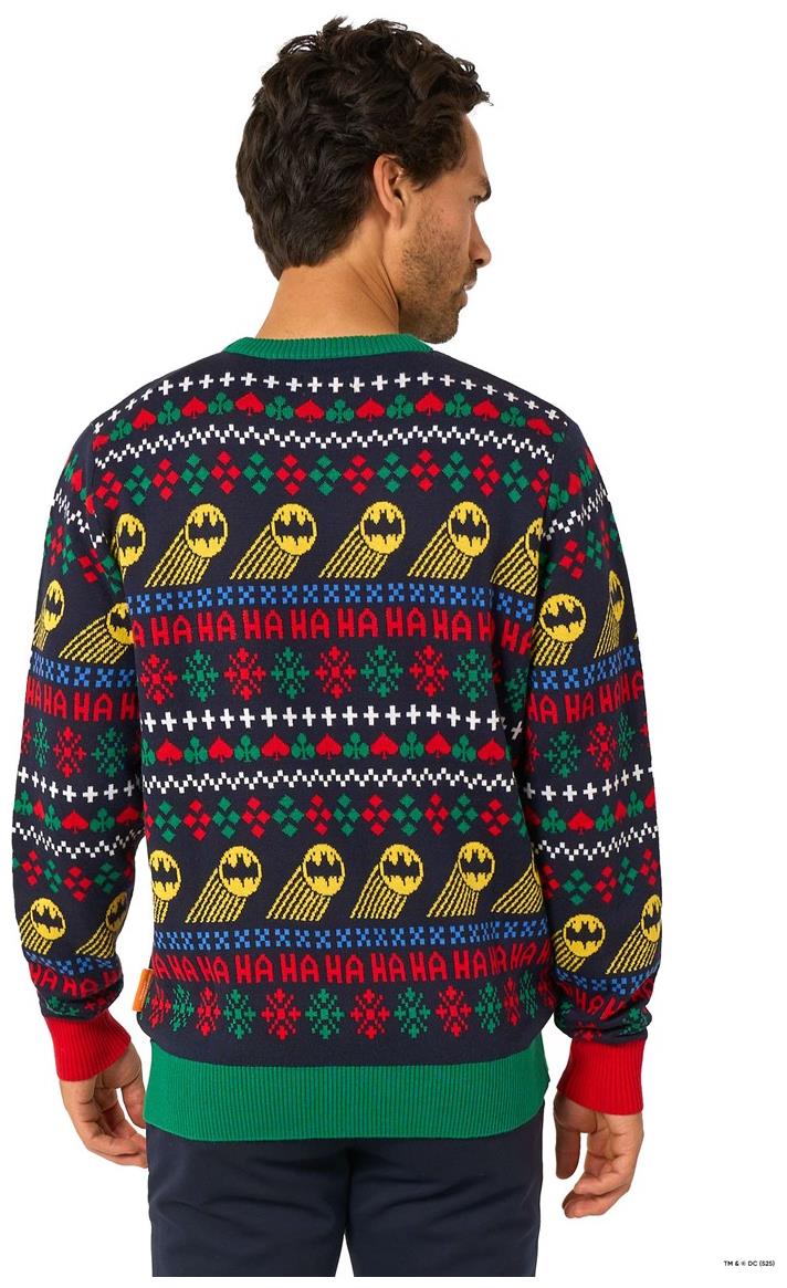 OppoSuits Adults' Knitted Sweaters Batman Christmas Sweater