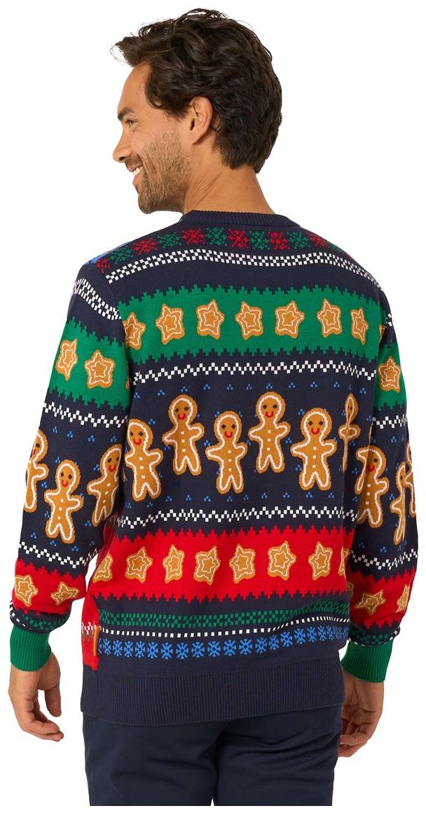 OppoSuits Adults' Knitted Sweaters Gingerbread Christmas Sweater
