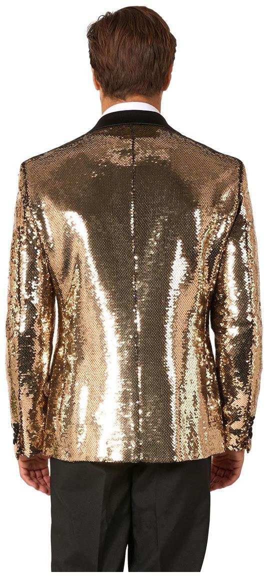 OppoSuits Men's Blazers Groovy Gold Sequins