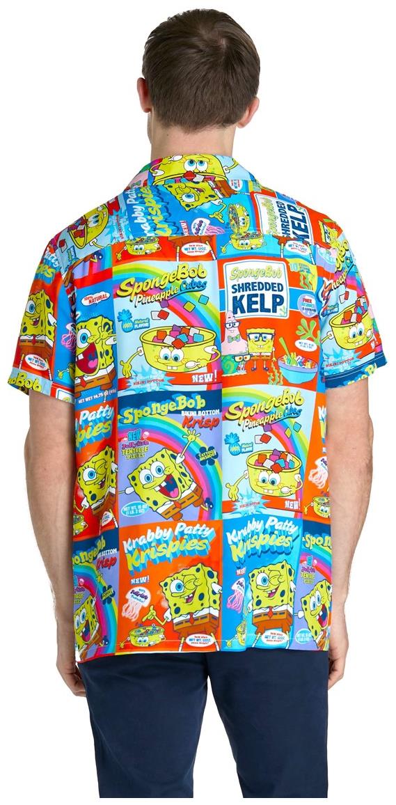 OppoSuits Men's Hawaiian Shirts SpongeBobT Breakfast