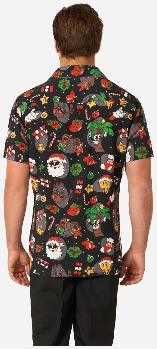 OppoSuits Men's Hawaiian Shirts Merry Jinglejoy