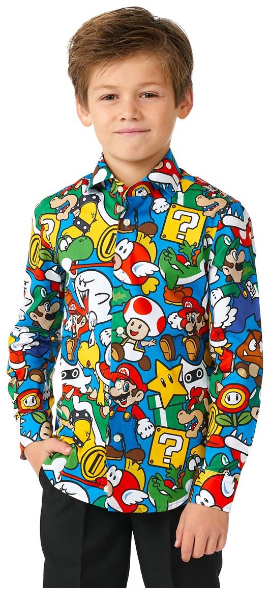 OppoSuits Boys' Shirts SHIRT LS Super Mario Boys