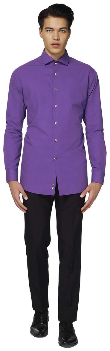 OppoSuits Men's Shirts SHIRT LS Purple Prince