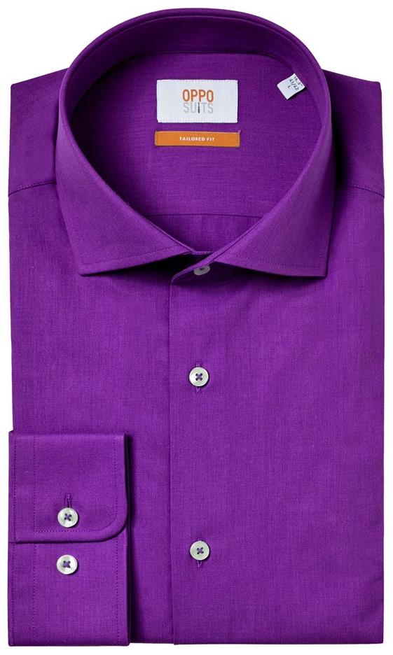OppoSuits Men's Shirts SHIRT LS Purple Prince