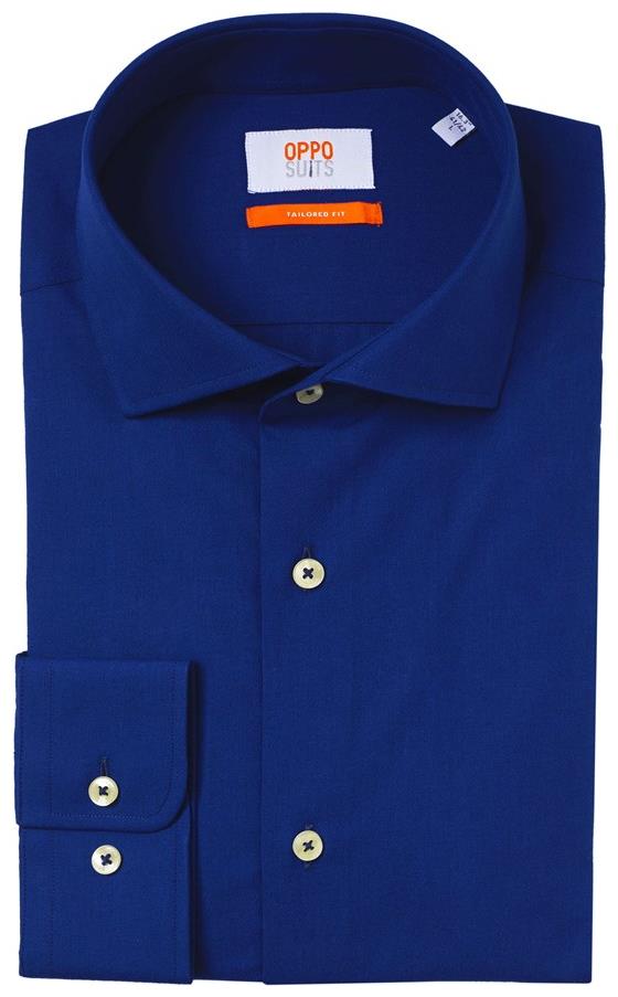 OppoSuits Men's Shirts SHIRT LS Navy Royale