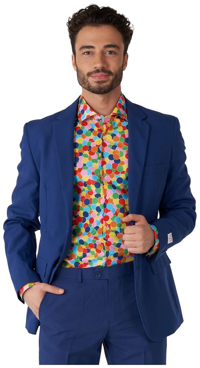 OppoSuits Men's Shirts SHIRT LS Confetteroni