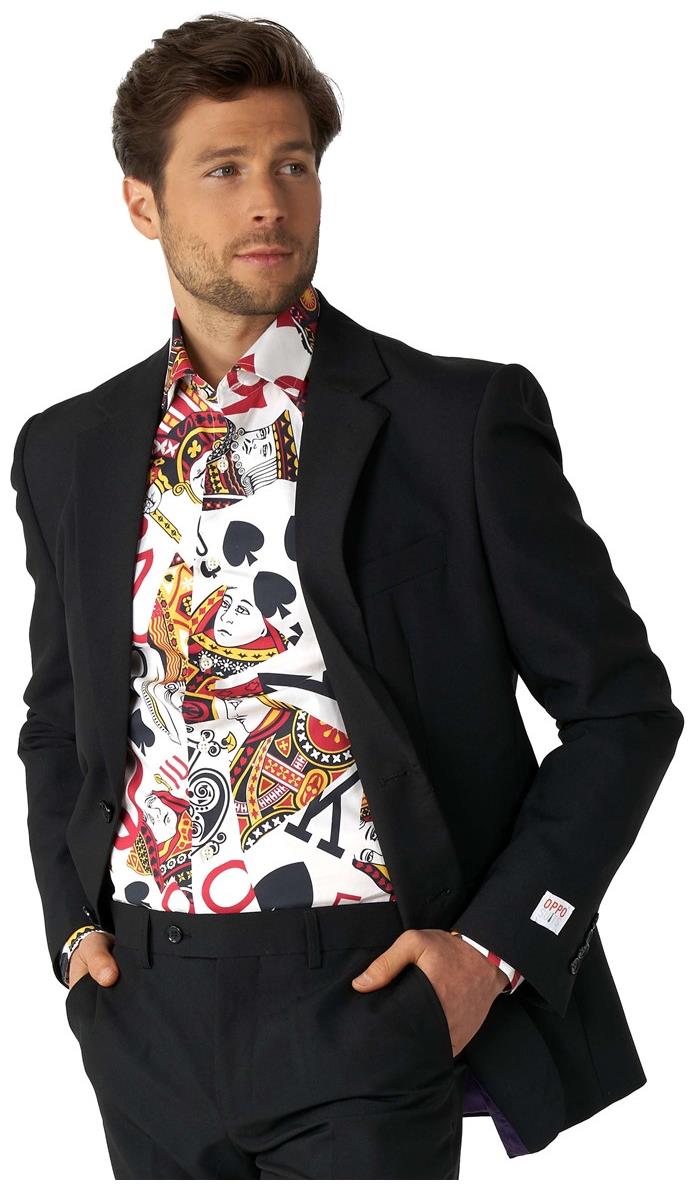 OppoSuits Men's Shirts SHIRT LS King of Clubs