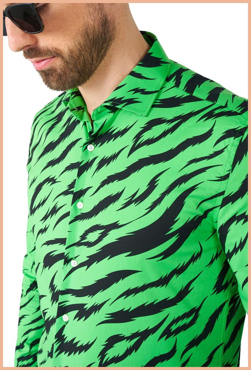 OppoSuits Men's Shirts SHIRT LS Wild Animal