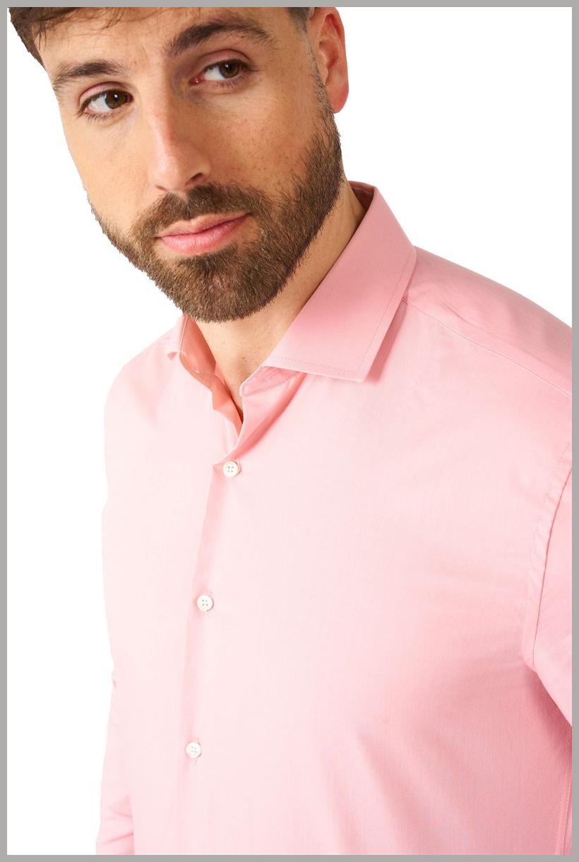 OppoSuits Men's Shirts SHIRT LS Lush Blush
