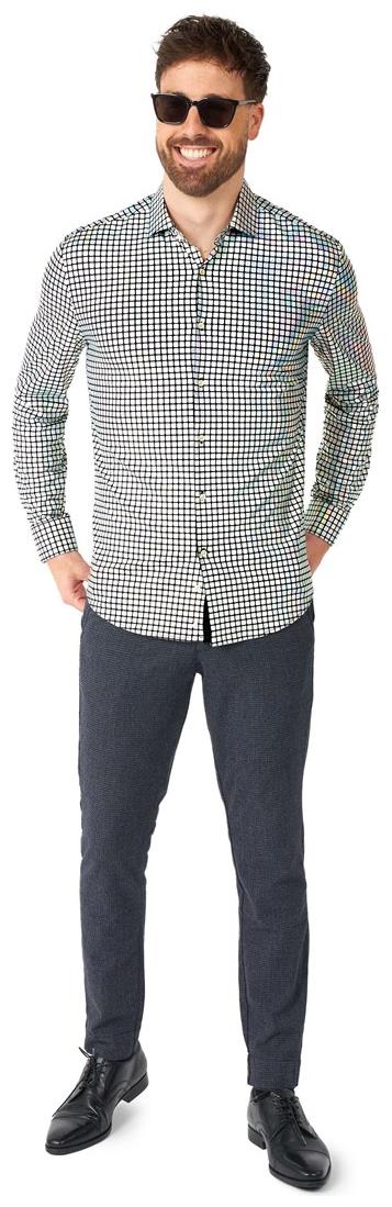 OppoSuits Men's Shirts SHIRT LS Discoballer