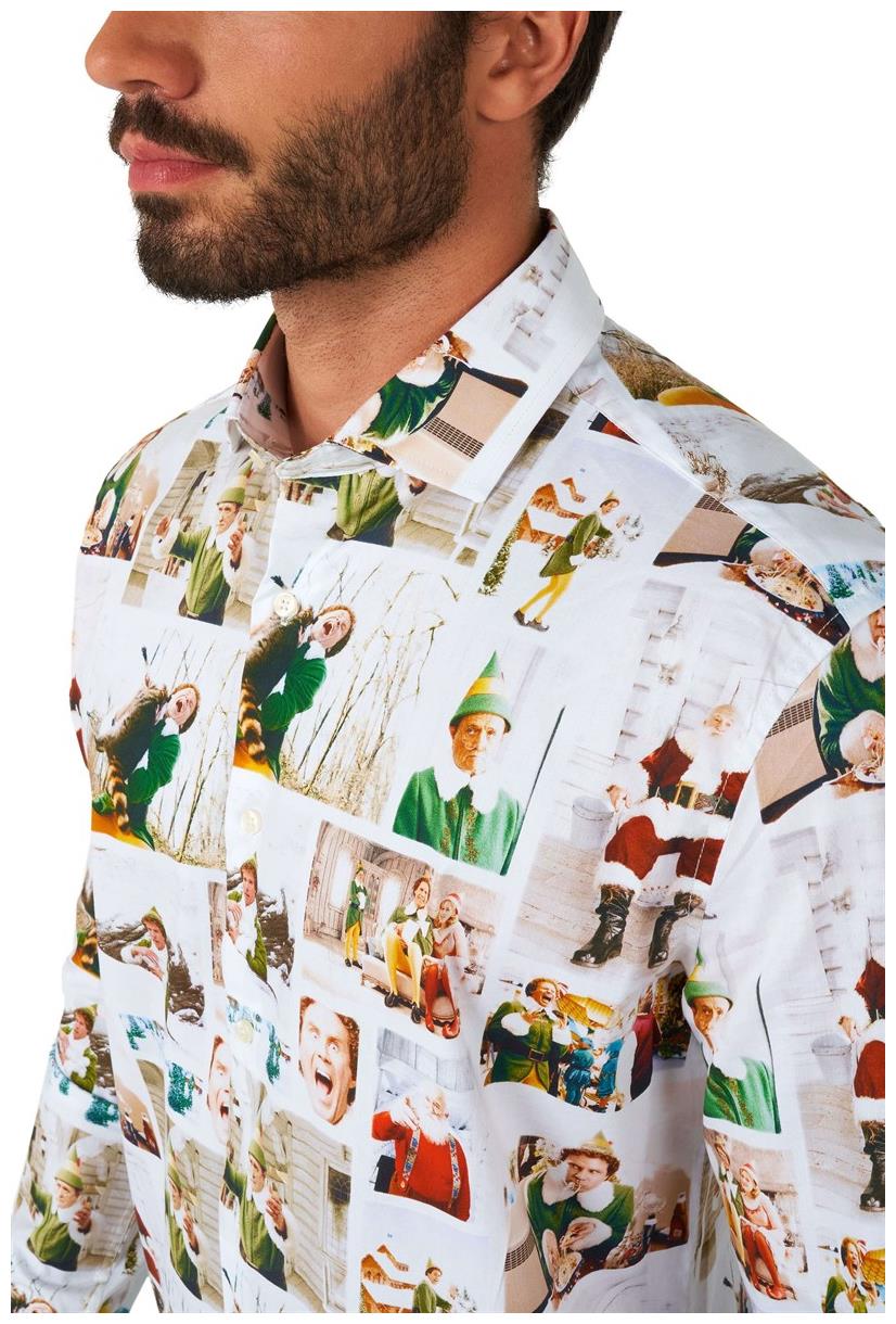 OppoSuits Men's Shirts SHIRT LS ElfT Christmas