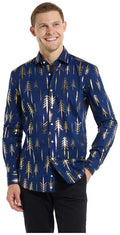 OppoSuits Men's Shirts SHIRT LS Teriffic Trees