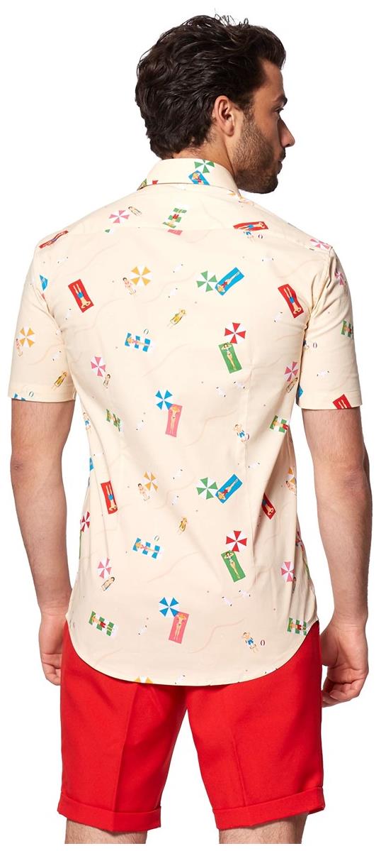 OppoSuits Men's Summer Shirts SHIRT Short Sleeve Beach Life