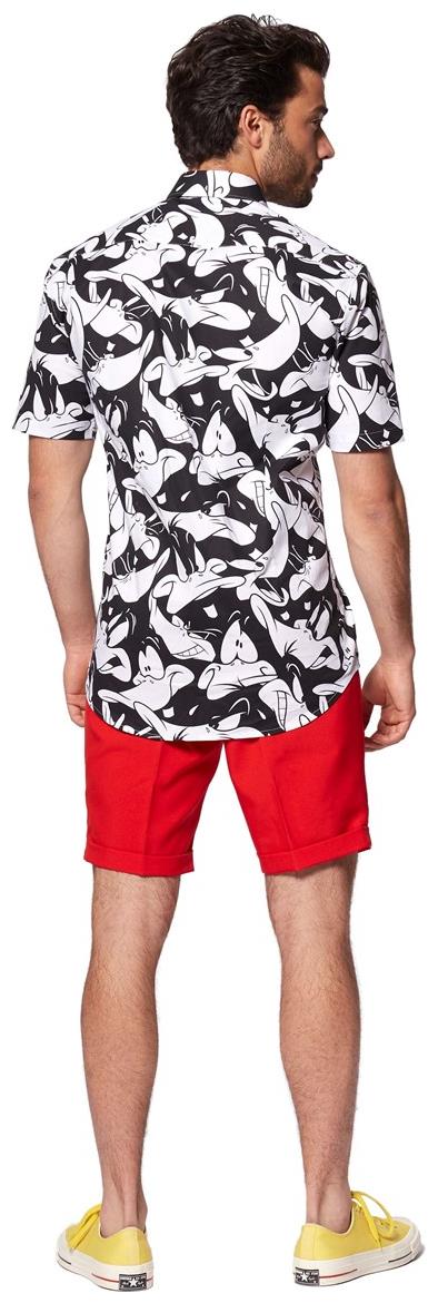 OppoSuits Men's Summer Shirts SHIRT Short Sleeve Daffy Duck