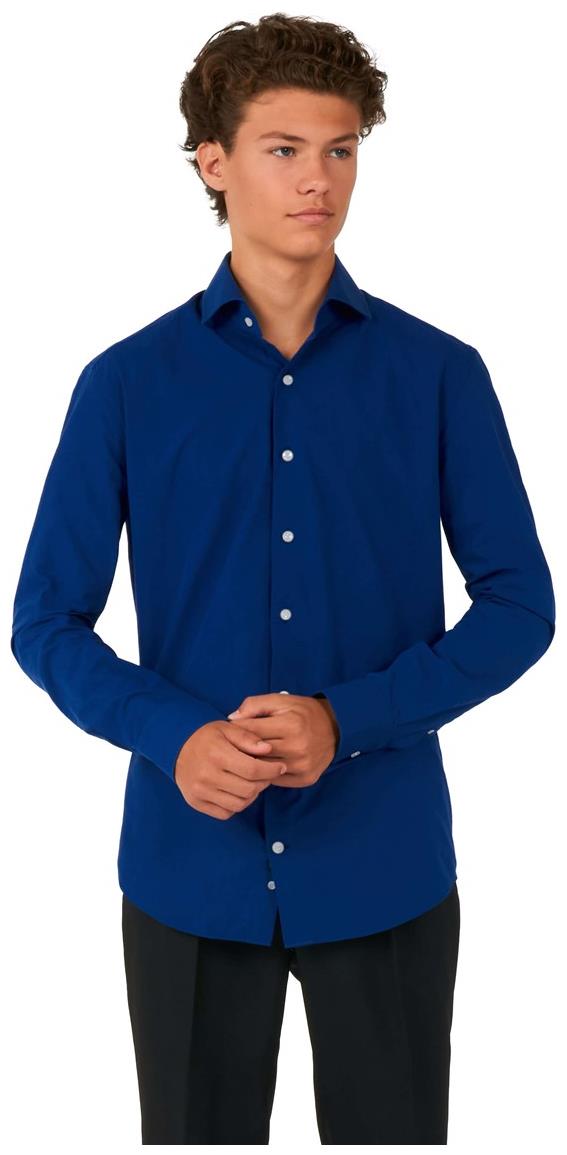 OppoSuits Teen Boys' Shirts SHIRT LS Navy Royale Teen boys