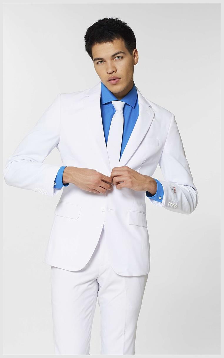 OppoSuits Men's Suits White Knight