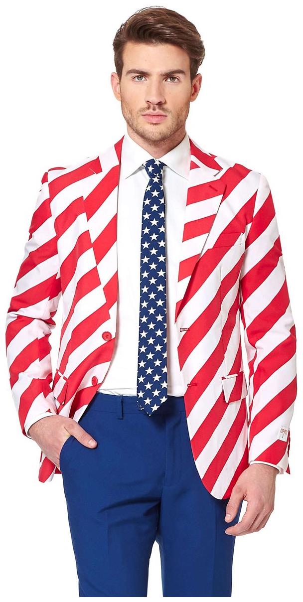 OppoSuits Men's Suits United Stripes