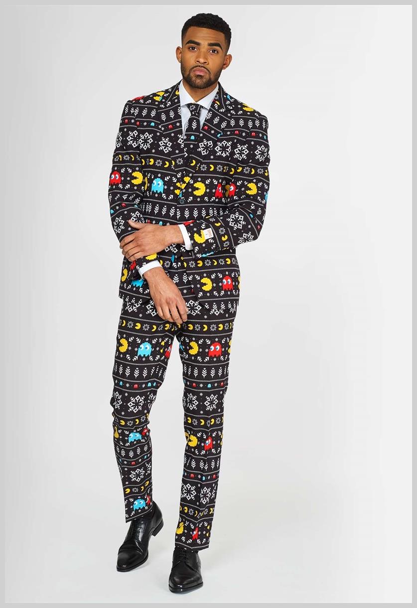 OppoSuits Men's Suits Winter PAC-MANT