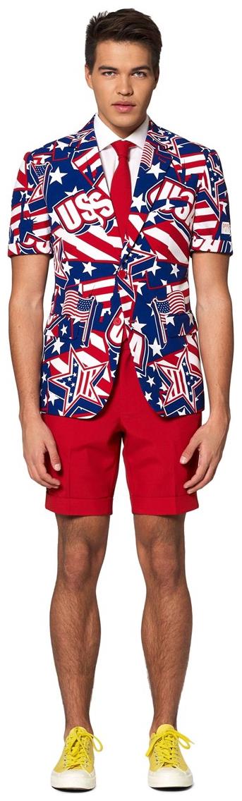 OppoSuits Men's Summer Suits SUMMER Mighty 'Murica