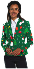 OppoSuits Women's Blazers Festivity Green