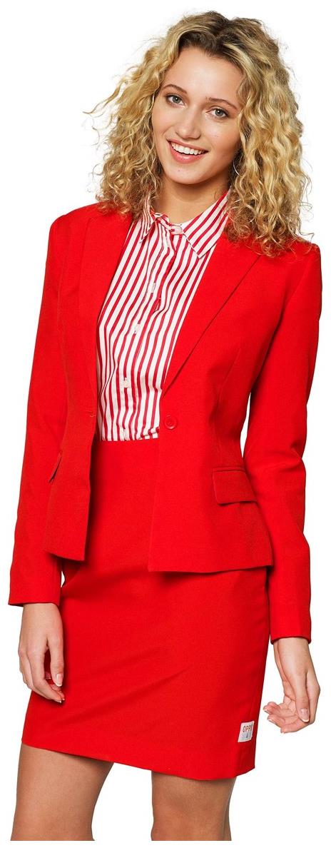 OppoSuits Women's Suits Red Ruby