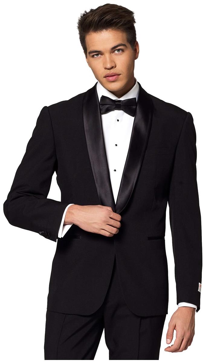 OppoSuits Men's Tuxedos Jet Set Black