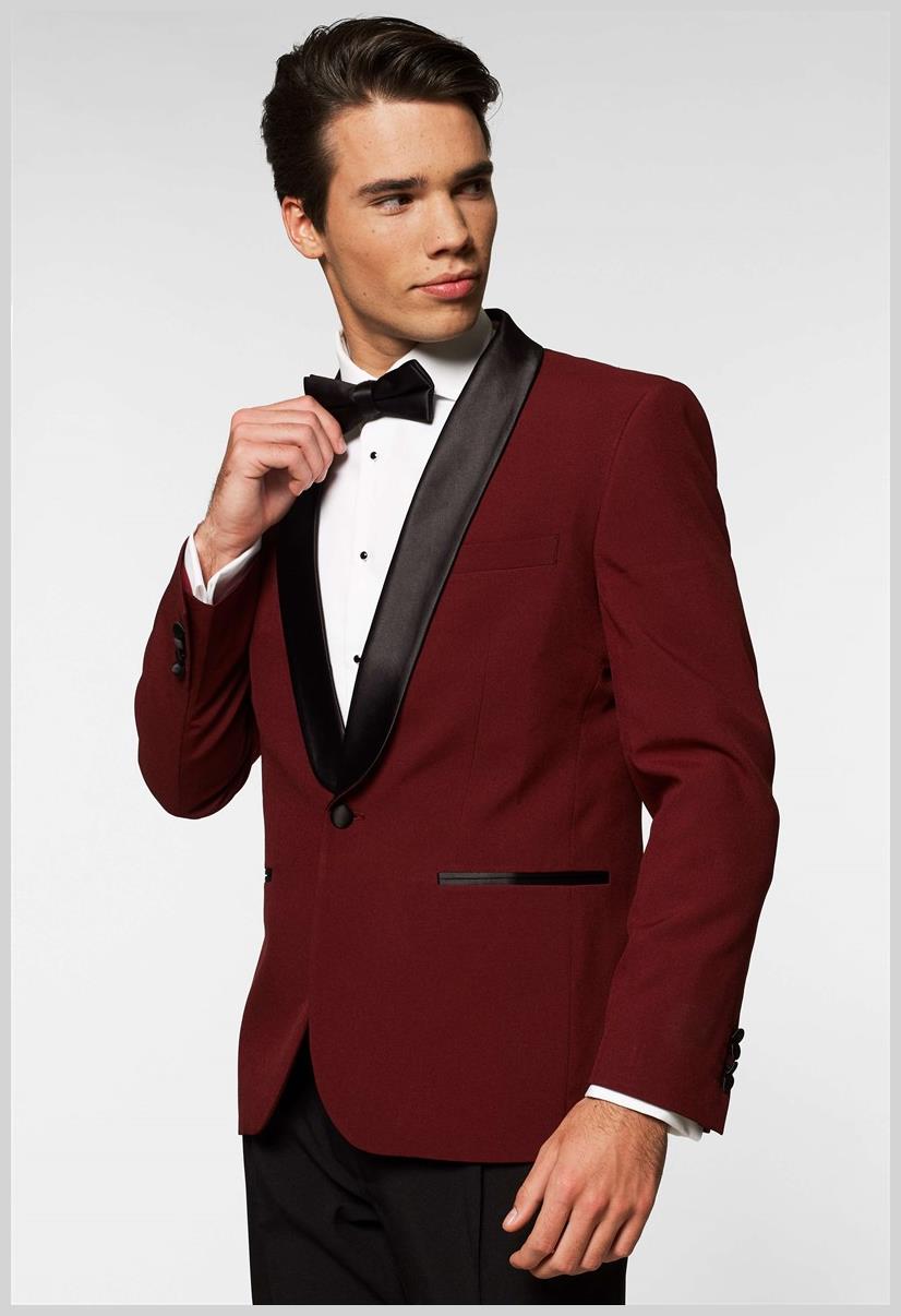 OppoSuits Men's Tuxedos Hot Burgundy