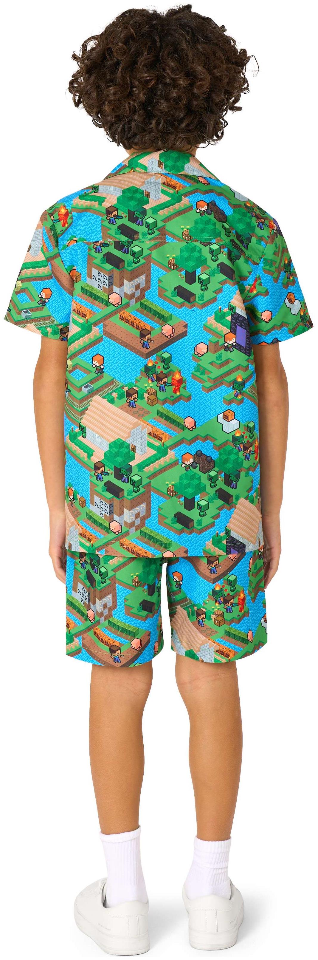 OppoSuits Boys' Summer Sets BOYS MinecraftT - Overworld
