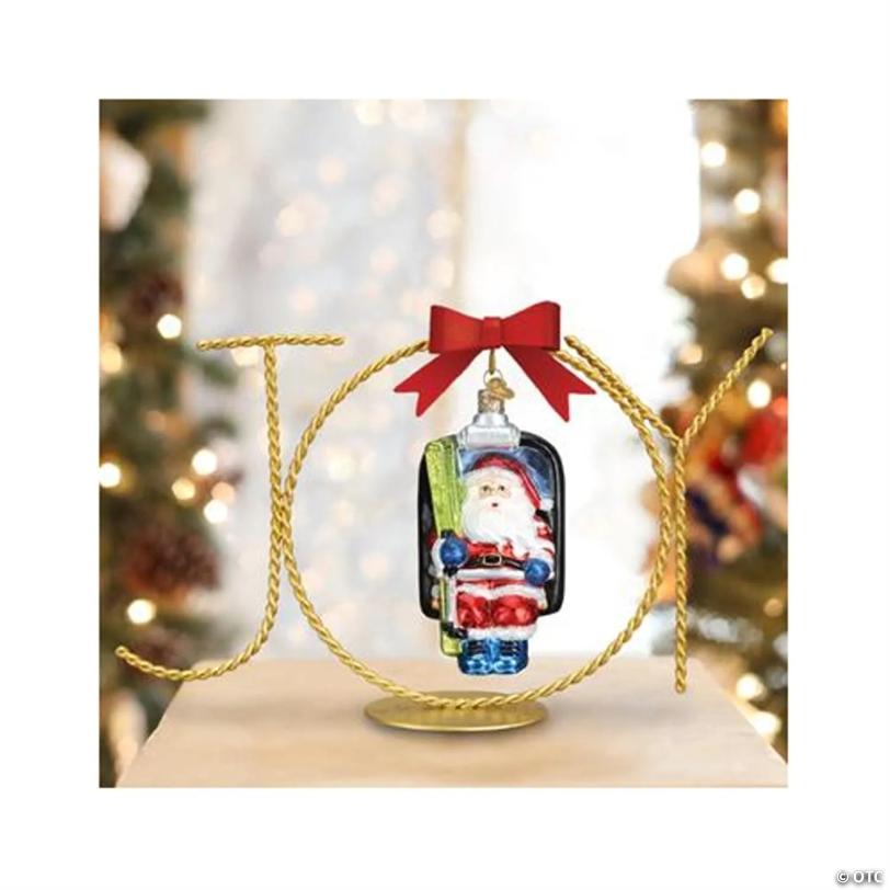 Old World Christmas Metal Single Joy Ornament Stand
