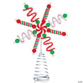 Ornativity Candy Snowflake Tree Topper - Peppermint Candy Cane Sour Belt Jelly Licorice Star Snowflakes Christmas Tree Top Decorations