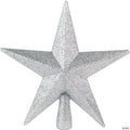 Ornativity Glitter Star Tree Topper - Christmas Silver Decorative Holiday Bethlehem Star Ornament 8