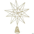 Ornativity Glitter Star Tree Topper - Christmas Sparkly Metal Wire Star Tree Top Ornament