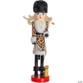 Ornativity Shopping Lady Christmas Nutcracker - Wooden Glitter Shopper with Dog Themed Holiday Nut Cracker Doll Figure Toy Decorations