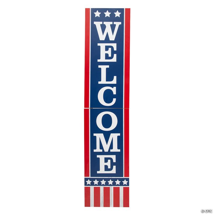 Patriotic Porch Welcome Sign