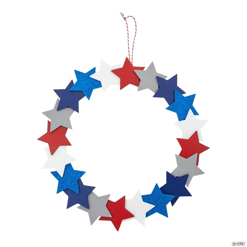 Patriotic Star Wreath