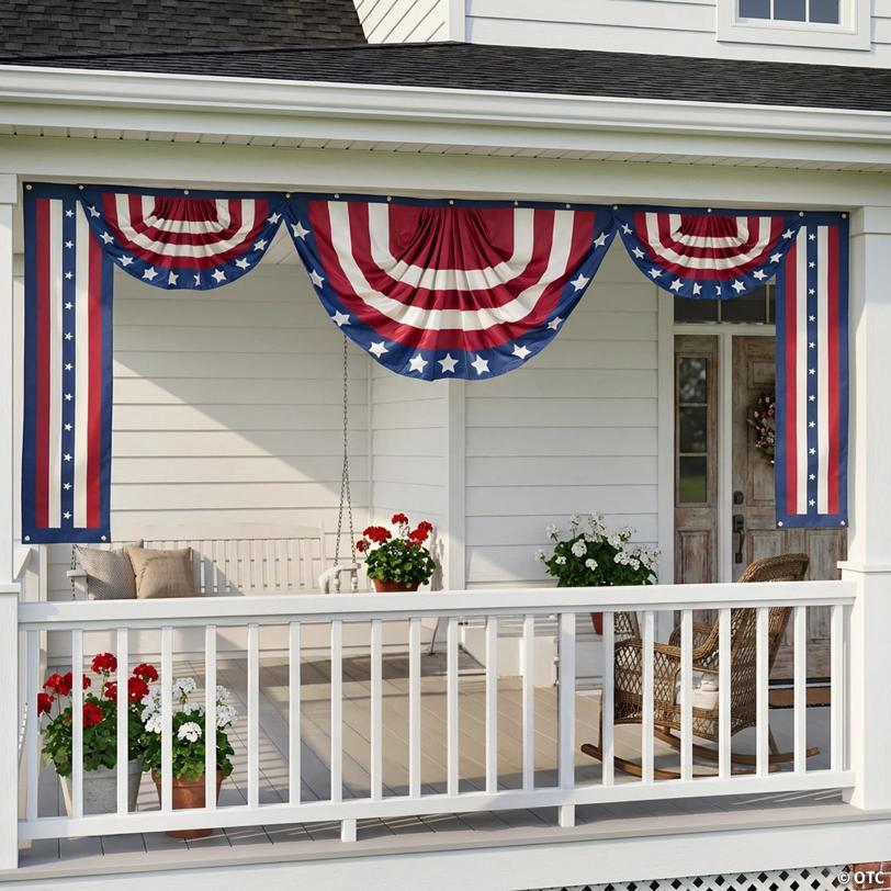 Patriotic Vintage Americana Bunting Grand Decorating Kit - 5 Pc.