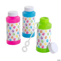 Paw Print Bubble Bottles - 12 Pc.