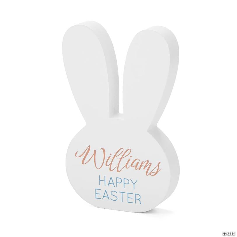 Personalized Family Name Easter Bunny Tabletop Decoration