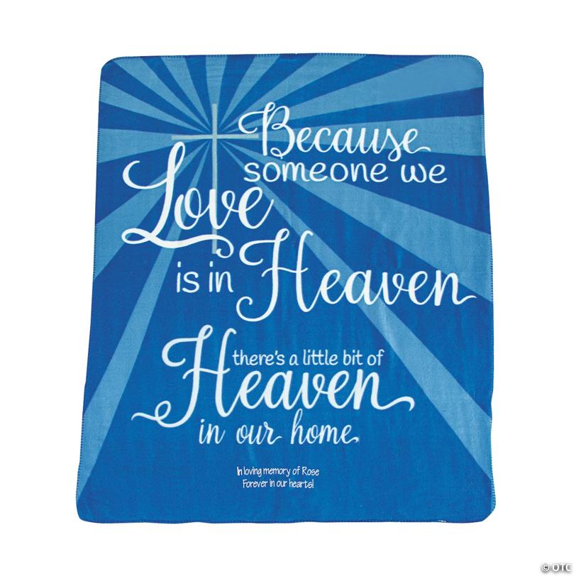 Personalized Heaven In Our Home Fleece Throw