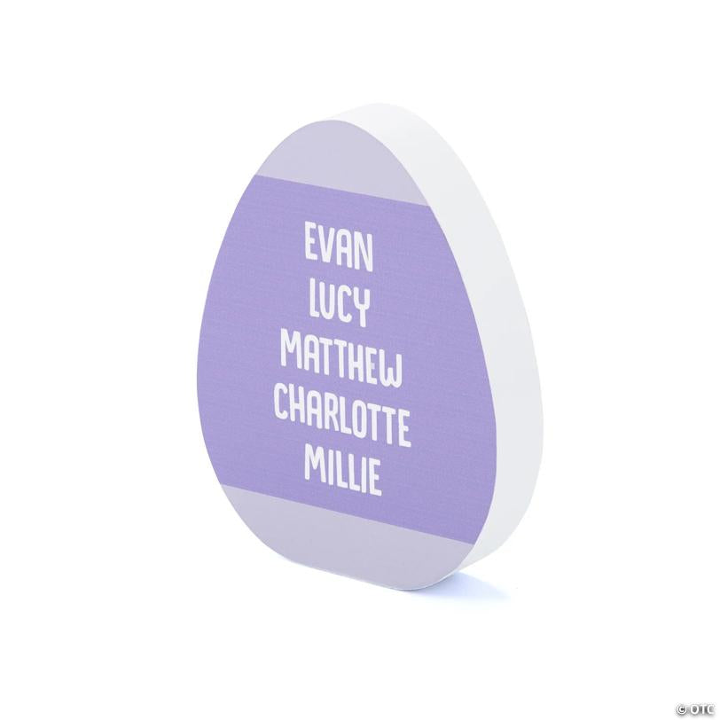 Personalized Kid Names Easter Egg Tabletop Decoration