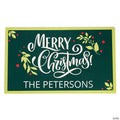 Personalized Merry Christmas Door Mat