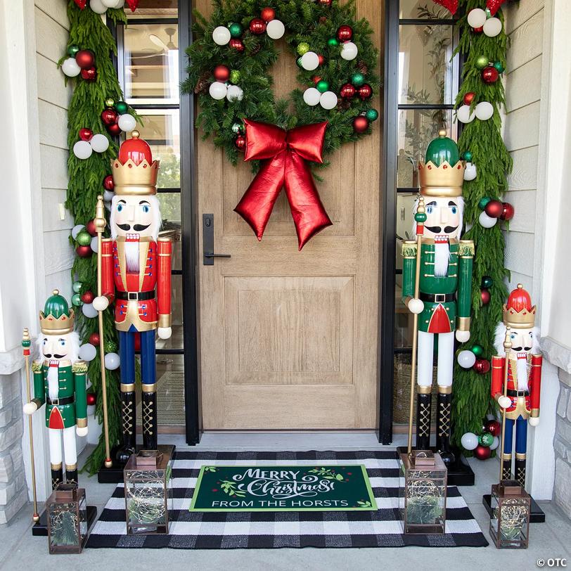 Personalized Merry Christmas Door Mat