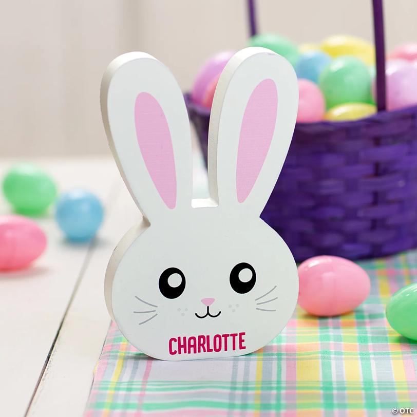 Personalized Name Easter Bunny Tabletop Decoration