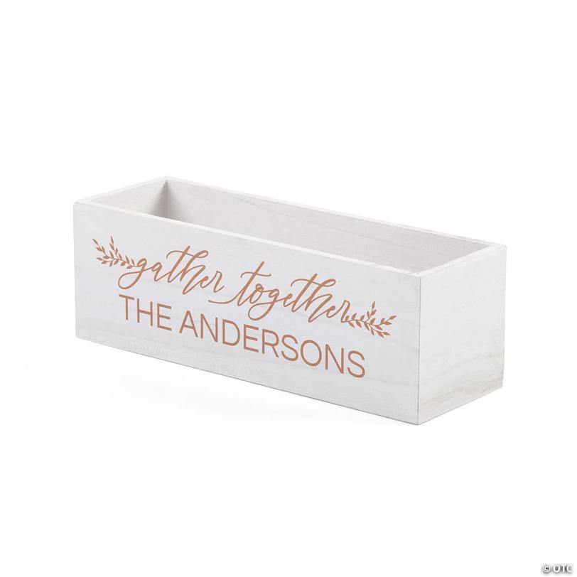 Personalized Thanksgiving Wood Centerpiece Box