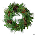 Pine Cone and Cedar Artificial Christmas Wreath - 32-Inch  Unlit